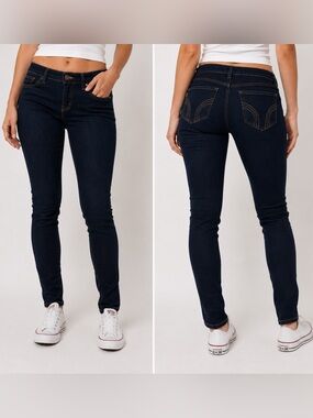 Hollister Dark Wash Skinny Jeans Women’s Size 5S W27 L27 Y2K